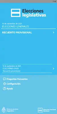 Elecciones Argentina 2021 android App screenshot 3